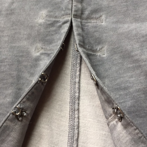 Soft Surroundings military cut acid wash gray coat - Picture 7 of 8